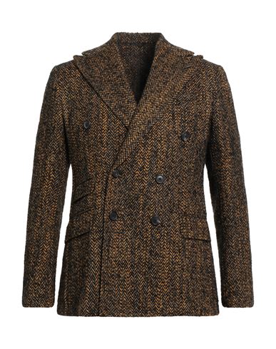 Alain Fracassí Man Blazer Marigold Size 38 Virgin Wool In Yellow