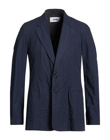 Grifoni Man Blazer Midnight Blue Size 42 Cotton