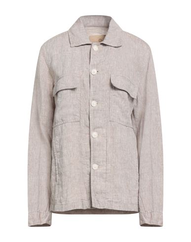 Luca Bertelli Woman Shirt Beige Size L Linen In Neutral