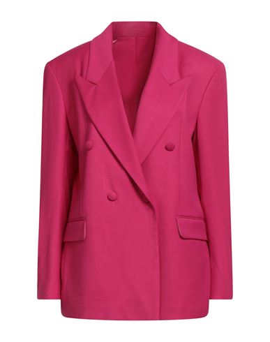 Marsēm Collection Woman Blazer Magenta Size 6 Polyester, Viscose, Elastane In Pink