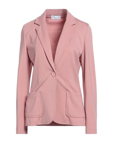 Diana Gallesi Woman Blazer Antique Rose Size 12 Viscose, Polyamide, Elastane In Pink