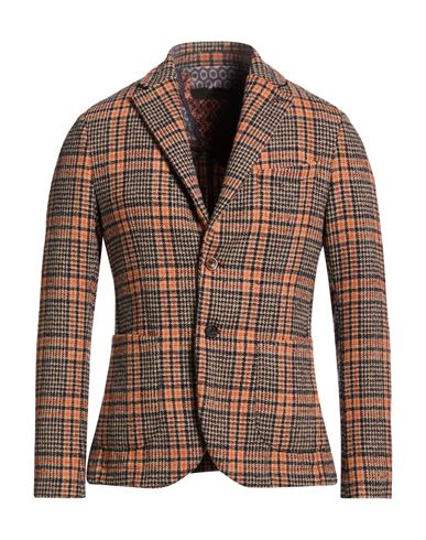 Bob Man Blazer Midnight Blue Size 38 Acrylic, Polyester, Wool In Brown