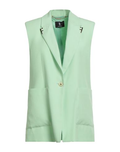 Fracomina Collection Woman Blazer Light Green Size L Viscose, Linen