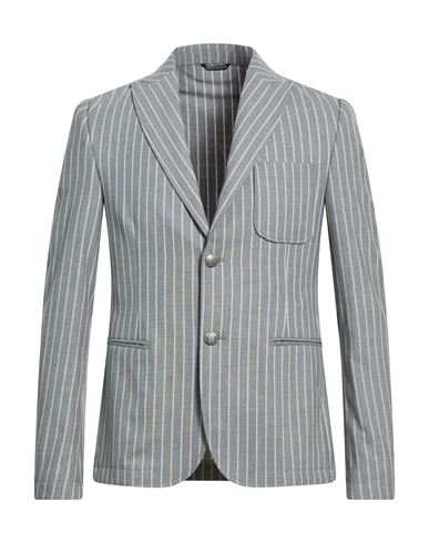 Daniele Alessandrini Homme Man Blazer Grey Size 44 Polyester, Viscose, Elastane In Gray