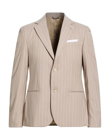 Grey Daniele Alessandrini Man Blazer Sand Size 36 Polyester, Viscose, Elastane In Neutral
