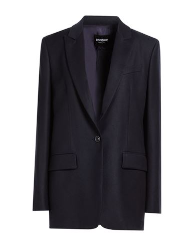 Dondup Woman Blazer Midnight Blue Size 8 Virgin Wool, Elastane
