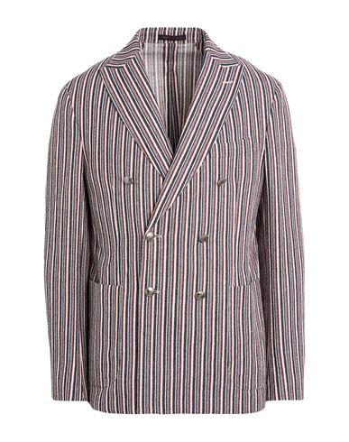 The Gigi Man Blazer Navy Size 42 Cotton, Linen, Viscose, Polyamide In Blue