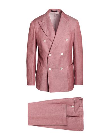 The Gigi Man Suit Antique Rose Size 42 Wool, Hemp In Pink