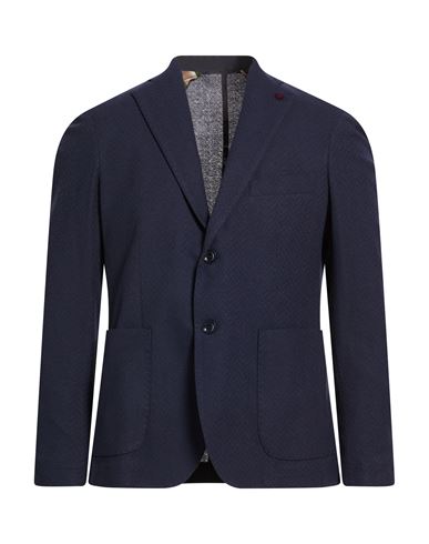 En Avance Man Blazer Midnight Blue Size 44 Cotton, Polyester