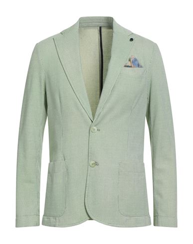 En Avance Man Blazer Green Size 42 Cotton, Polyester, Elastane