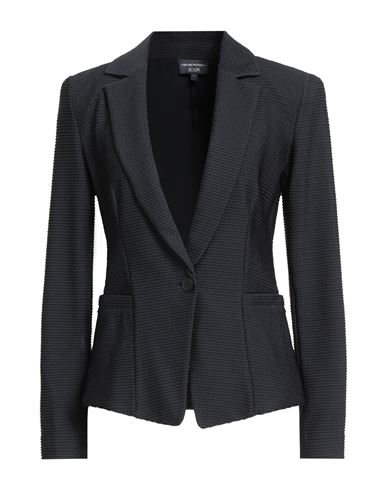 Emporio Armani Icon Woman Blazer Midnight Blue Size 10 Viscose, Polyamide, Elastane