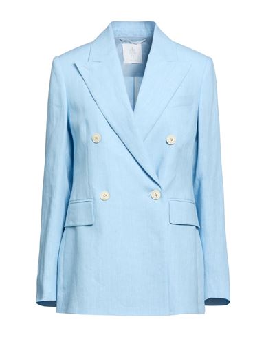 Eleventy Woman Blazer Sky Blue Size 2 Linen