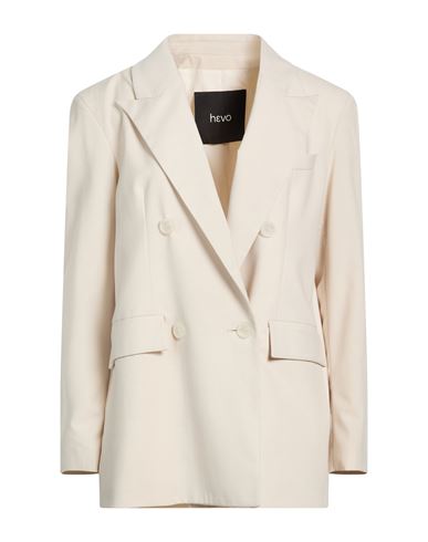 Hevo Hevò Woman Blazer Ivory Size 10 Polyester, Viscose, Elastic Fibres In Neutral
