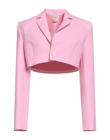 Nensi Dojaka Woman Blazer Pink Size S Polyester, Virgin Wool, Elastane