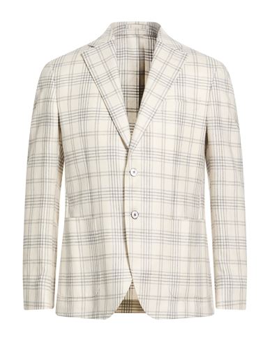 Luigi Bianchi Mantova Man Blazer White Size 42 Silk, Linen, Wool