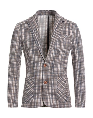 En Avance Man Blazer Lead Size 44 Cotton, Polyester, Elastane In Multi