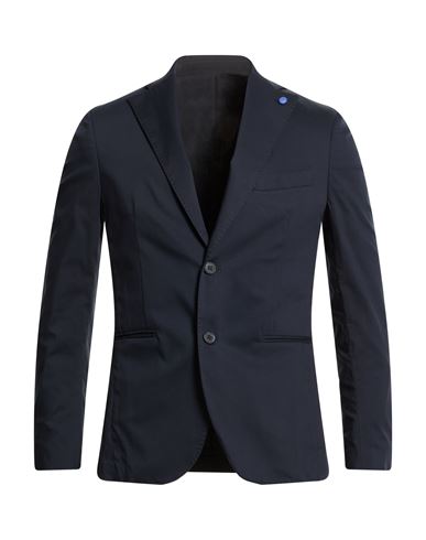 En Avance Man Blazer Midnight Blue Size 44 Cotton, Polyamide, Elastane