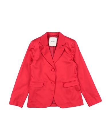 L:ú L:ú By Miss Grant Babies'  Toddler Girl Blazer Red Size 6 Cotton, Elastane