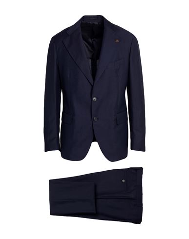 Gabriele Pasini Man Suit Midnight Blue Size 46 Wool, Linen