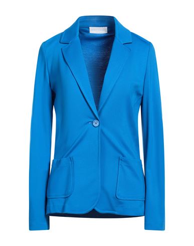 Diana Gallesi Woman Blazer Azure Size 6 Viscose, Polyamide, Elastane In Blue