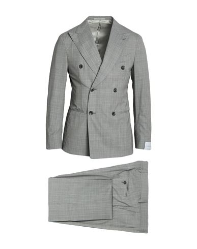 Caruso Man Suit Grey Size 42 Wool In Gray