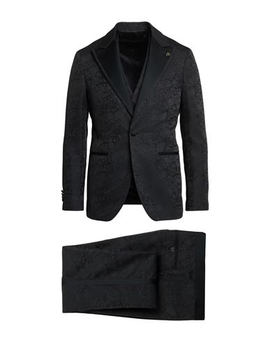 Gabriele Pasini Man Suit Black Size 40 Polyester, Wool