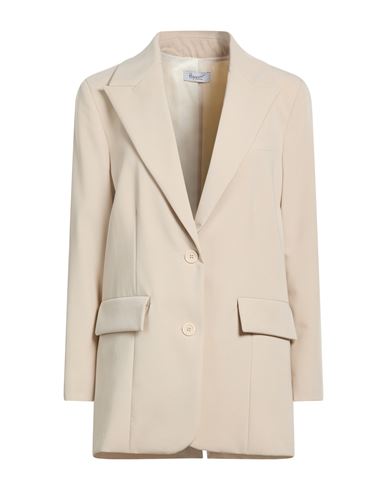 Hopper Woman Blazer Beige Size 8 Polyester, Viscose, Elastane In Neutral