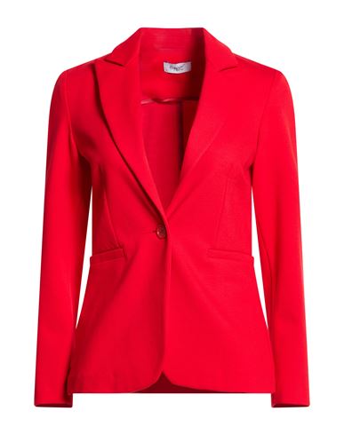 Hopper Woman Blazer Red Size 10 Viscose, Polyamide, Elastane