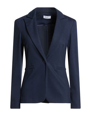 Hopper Woman Blazer Navy Size 10 Viscose, Polyamide, Elastane In Blue