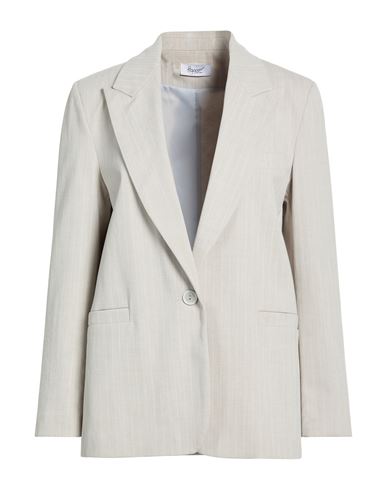 Hopper Woman Blazer Light Grey Size 6 Cotton, Polyamide, Elastane In Gray
