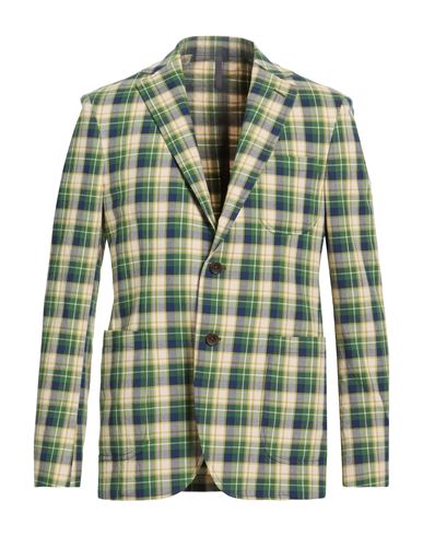 Montedoro By Slowear Man Blazer Green Size 44 Cotton In Multi