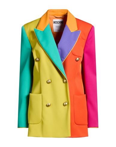 Moschino Couture Woman Blazer Orange Size 6 Virgin Wool