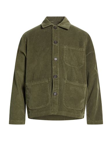 Universal Works Mens Light Olive Twill Bakers Jacket In Green
