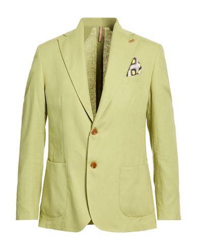 Roberto P  Luxury Roberto P Luxury Man Blazer Light Green Size 40 Linen, Viscose