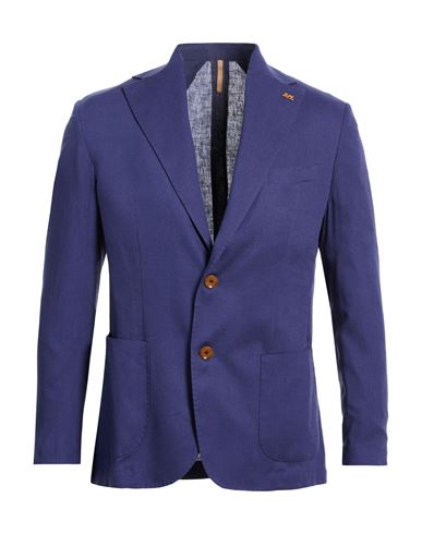 Roberto P  Luxury Roberto P Luxury Man Blazer Purple Size 46 Linen, Viscose