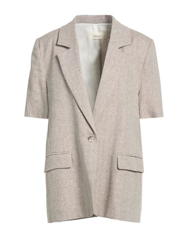 Vicolo Woman Blazer Khaki Size S Linen, Cotton In Sand