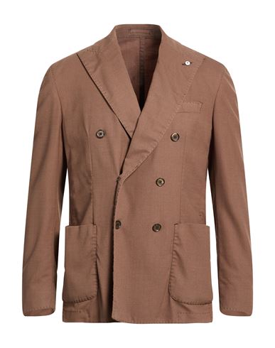 L.b.m 1911 L. B.m. 1911 Man Blazer Light Brown Size 42 Virgin Wool, Wool, Elastane In Nude