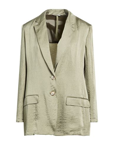 Marella Monochrome Woman Blazer Sage Green Size 10 Acetate