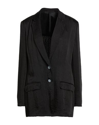 Marella Monochrome Woman Blazer Black Size 10 Acetate