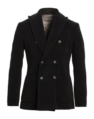 Sun House Man Blazer Black Size L Cotton, Viscose, Polyamide