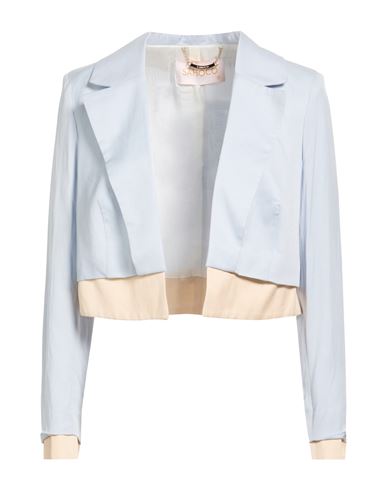 Sahoco Woman Blazer Sky Blue Size S Rayon, Linen, Cotton