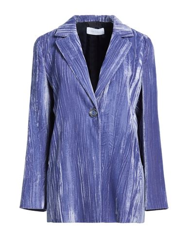 Diana Gallesi Woman Blazer Pastel Blue Size 14 Polyester