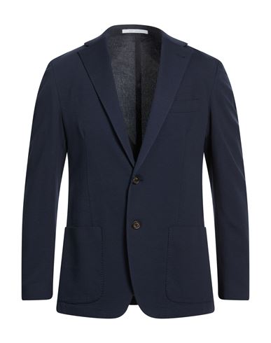 Eleventy Man Blazer Midnight Blue Size 46 Cotton, Polyethylene