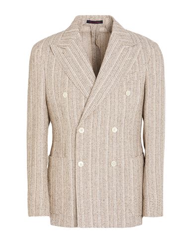 The Gigi Man Blazer Khaki Size 36 Linen, Cotton, Viscose, Polyamide In Neutral