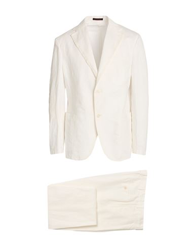 The Gigi Man Suit White Size 44 Linen, Cotton In Multi
