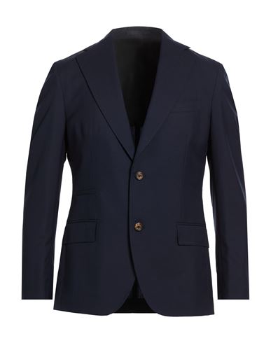 Eleventy Man Blazer Midnight Blue Size 48 Wool