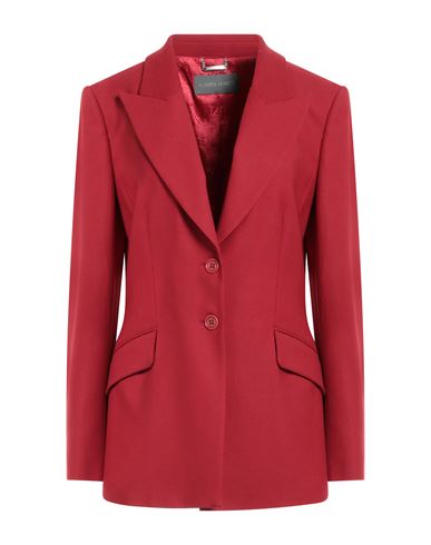 Alberta Ferretti Woman Blazer Brick Size 8 Virgin Wool, Cashmere, Elastane In Red