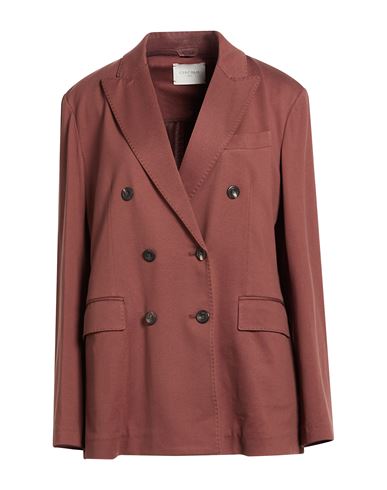 Circolo 1901 Woman Blazer Chocolate Brown Size 12 Cotton, Elastane