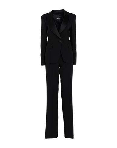 Giorgio Armani Woman Suit Black Size 8 Virgin Wool, Silk