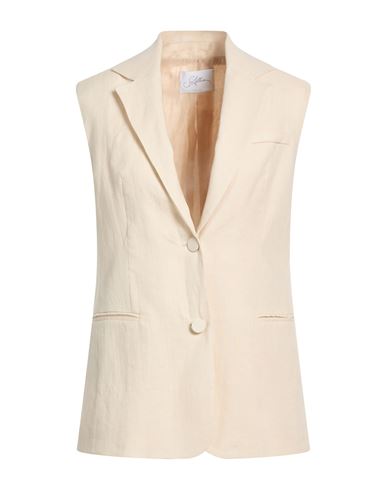 Soallure Woman Blazer Beige Size 10 Linen In Pink